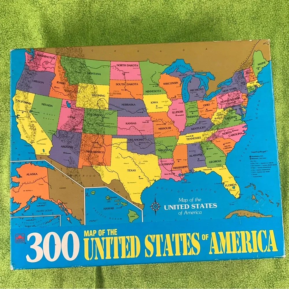 300-Piece United States Map Puzzle